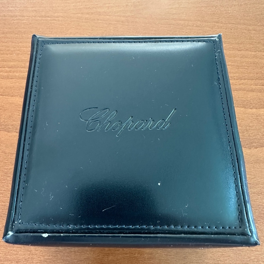 Chopard Elegant Black Leather Box for watch.